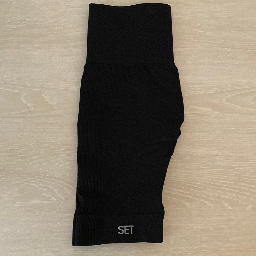 Set Active Onyx Black Bike Shorts Size: XS/S